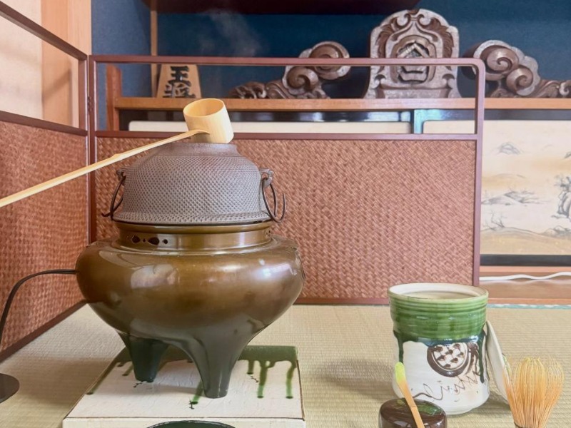 菱花亭での茶の湯のしつらえ